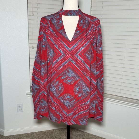 Free People Walking on a Dream cut out choker tunic top - Size M - Picture 2 of 13